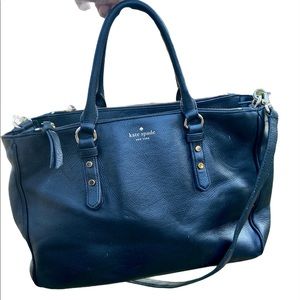 Black Pebble Leather Kate Spade